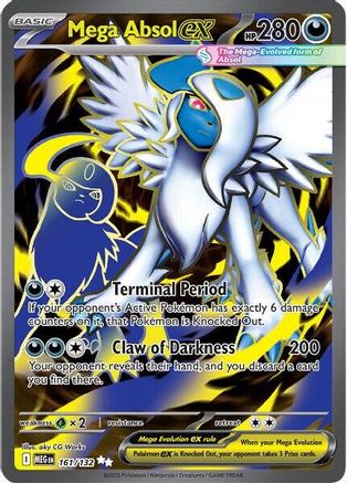 Mega Absol ex - 161/132 161 - [ME01 Mega Evolution] Holofoil