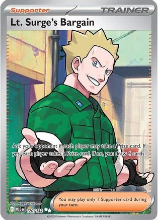 Lt. Surge's Bargain - 170/132 170 - [ME01 Mega Evolution] Holofoil