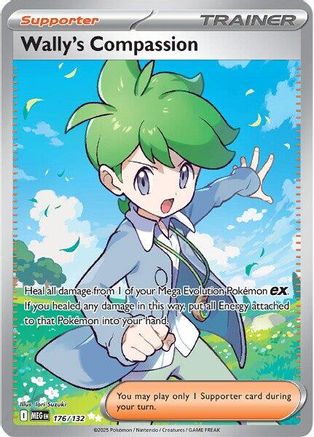 Wally's Compassion - 176/132 176 - [ME01 Mega Evolution] Holofoil