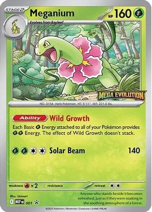 Meganium - 001 1 - [ME Mega Evolution Promo] Holofoil