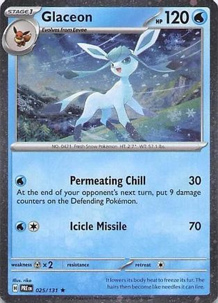 Glaceon - 025/131 (Cosmos Holo) 25 - [Miscellaneous Cards & Products] Holofoil