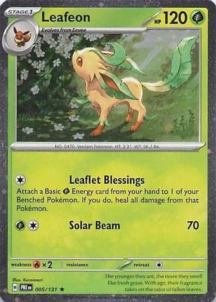 Leafeon - 005/131 (Cosmos Holo) 5 - [Miscellaneous Cards & Products] Holofoil