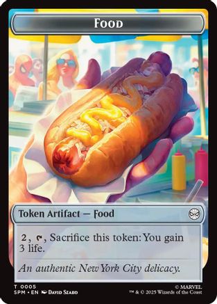 Food // Robot Double-Sided Token (SPM-5 // 6) - [Marvel's Spider-Man] Foil