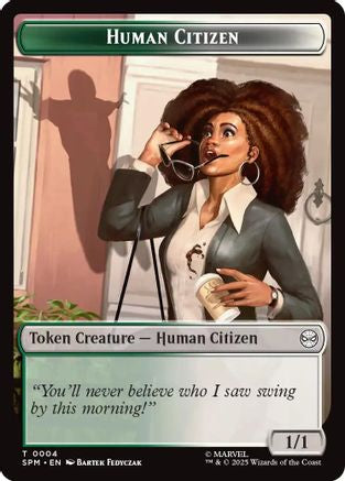 Human Citizen // Treasure Double-Sided Token (SPM-4 // 7) - [Marvel's Spider-Man]