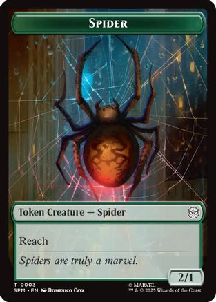 Spider // Treasure Double-Sided Token (SPM-3 // 7) - [Marvel's Spider-Man] Foil