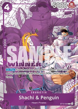 Shachi & Penguin (Winner Pack 2025 Vol. 4) (ST10-008) - One Piece Promotion Cards