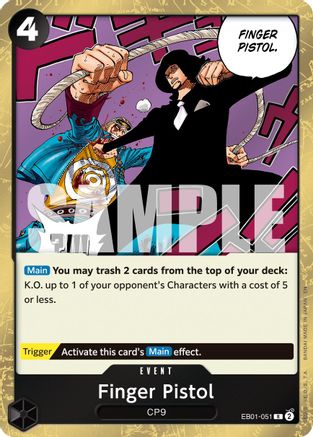 Finger Pistol (Reprint) (EB01-051) - Premium Booster -The Best- Vol. 2