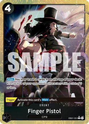 Finger Pistol (Alternate Art) (EB01-051) - Premium Booster -The Best- Vol. 2