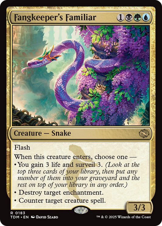 Fangkeeper's Familiar (TDM-183) - [Tarkir: Dragonstorm] Foil