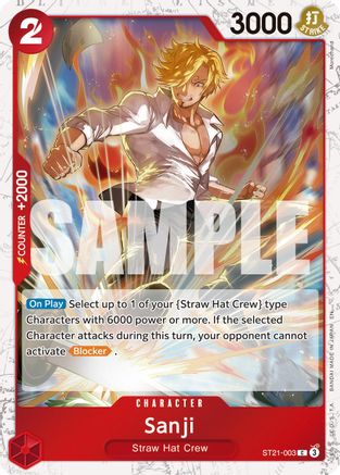 Sanji - ST21-003 (Pirate Foil) (ST21-003) - Premium Booster -The Best- Vol. 2