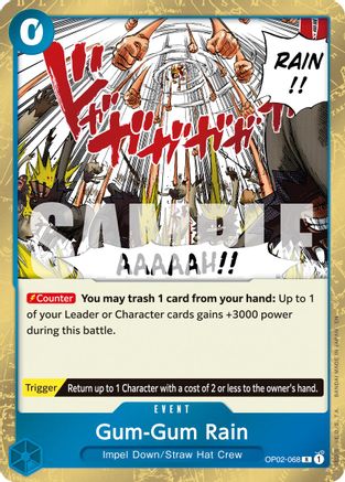 Gum-Gum Rain (Reprint) (OP02-068) - Premium Booster -The Best- Vol. 2