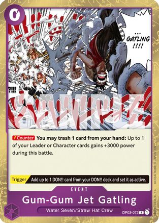 Gum-Gum Jet Gatling (Reprint) (OP03-072) - Premium Booster -The Best- Vol. 2