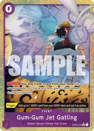 Gum-Gum Jet Gatling (Alternate Art) (OP03-072) - Premium Booster -The Best- Vol. 2