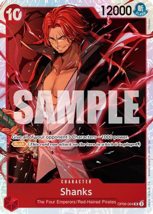 Shanks - OP09-004 (Reprint) (OP09-004) - Premium Booster -The Best- Vol. 2