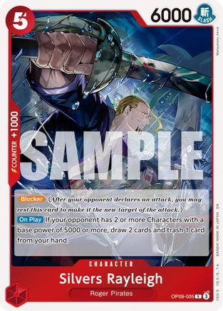 Silvers Rayleigh - OP09-005 (Reprint) (OP09-005) - Premium Booster -The Best- Vol. 2