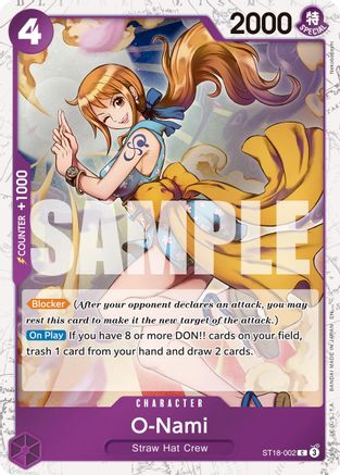 O-Nami (Pirate Foil) (ST18-002) - Premium Booster -The Best- Vol. 2