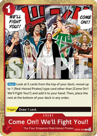Come On!! We'll Fight You!! (Reprint) (OP09-020) - Premium Booster -The Best- Vol. 2