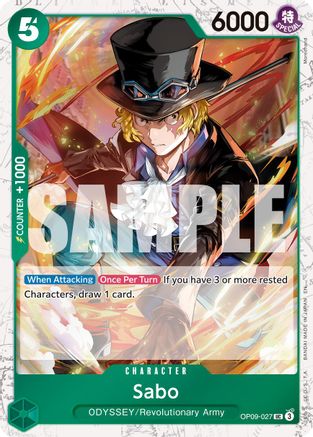 Sabo - OP09-027 (Pirate Foil) (OP09-027) - Premium Booster -The Best- Vol. 2