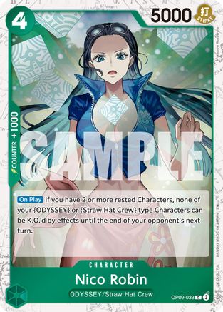 Nico Robin - OP09-033 (Pirate Foil) (OP09-033) - Premium Booster -The Best- Vol. 2