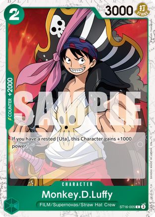 Monkey.D.Luffy - ST16-005 (Pirate Foil) (ST16-005) - Premium Booster -The Best- Vol. 2