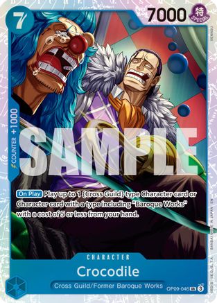 Crocodile - OP09-046 (Reprint) (OP09-046) - Premium Booster -The Best- Vol. 2