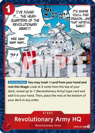 Revolutionary Army HQ (Pirate Foil) (OP05-021) - Premium Booster -The Best- Vol. 2