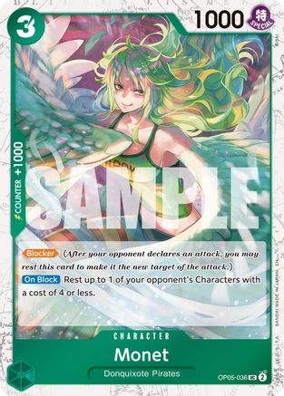 Monet (Pirate Foil) (OP05-036) - Premium Booster -The Best- Vol. 2