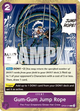 Gum-Gum Jump Rope (Pirate Foil) (OP09-079) - Premium Booster -The Best- Vol. 2