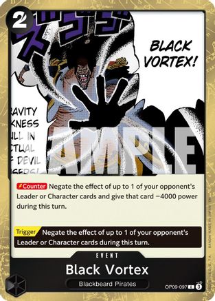 Black Vortex (Pirate Foil) (OP09-097) - Premium Booster -The Best- Vol. 2