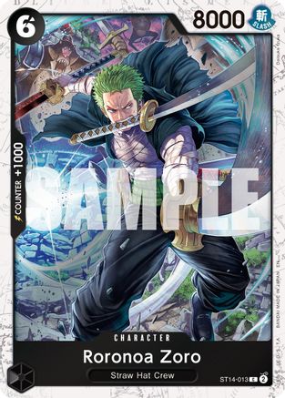 Roronoa Zoro - ST13-013 (Pirate Foil) (ST14-013) - Premium Booster -The Best- Vol. 2