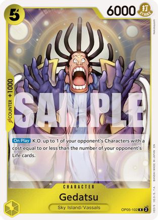 Gedatsu (Reprint) (OP05-102) - Premium Booster -The Best- Vol. 2