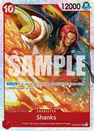 Shanks (Reprint) (OP06-007) - Premium Booster -The Best- Vol. 2