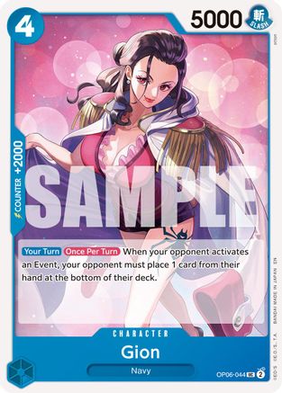 Gion (Reprint) (OP06-044) - Premium Booster -The Best- Vol. 2
