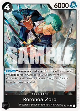 Roronoa Zoro - OP10-095 (Reprint) (OP10-095) - Premium Booster -The Best- Vol. 2