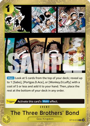 The Three Brothers' Bond (Pirate Foil) (ST13-019) - Premium Booster -The Best- Vol. 2