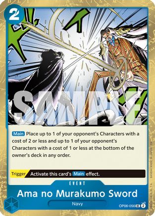 Ama no Murakumo Sword (Pirate Foil) (OP06-056) - Premium Booster -The Best- Vol. 2