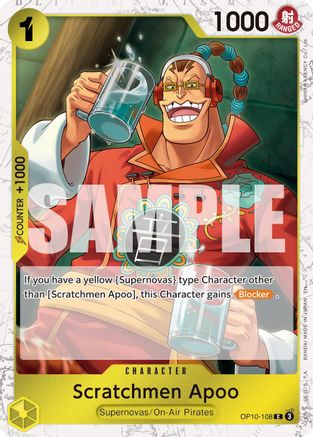 Scratchmen Apoo - OP10-108 (Pirate Foil) (OP10-108) - Premium Booster -The Best- Vol. 2