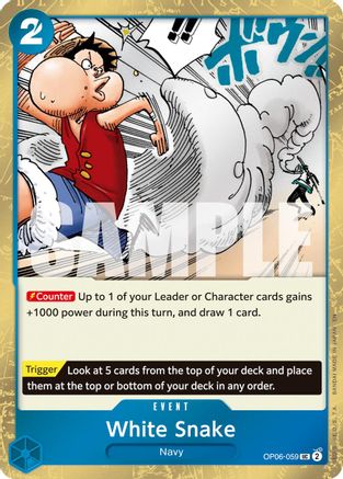 White Snake (Pirate Foil) (OP06-059) - Premium Booster -The Best- Vol. 2