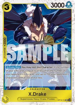 X.Drake (Pirate Foil) (OP10-114) - Premium Booster -The Best- Vol. 2