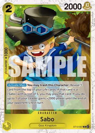 Sabo - ST13-007 (Pirate Foil) (ST13-007) - Premium Booster -The Best- Vol. 2