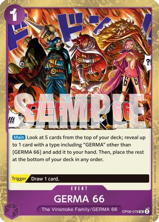 GERMA 66 (Pirate Foil) (OP06-078) - Premium Booster -The Best- Vol. 2
