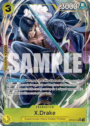X.Drake (Alternate Art) (OP10-114) - Premium Booster -The Best- Vol. 2