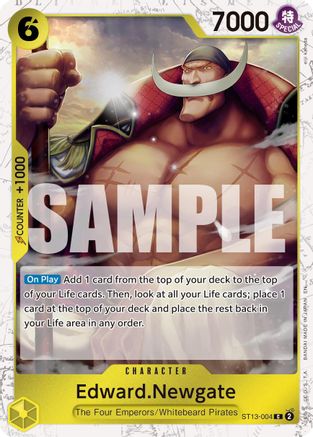 Edward.Newgate - ST13-004 (Pirate Foil) (ST13-004) - Premium Booster -The Best- Vol. 2