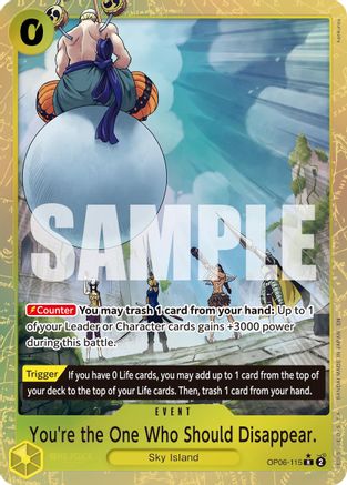 You're the One Who Should Disappear (Alternate Art) (OP06-115) - Premium Booster -The Best- Vol. 2