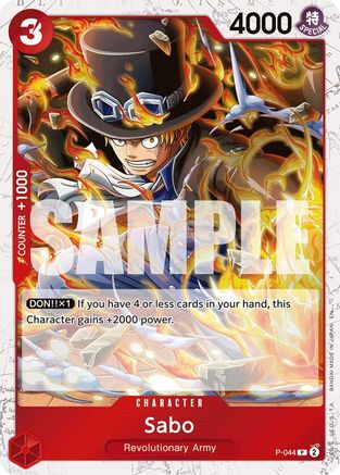 Sabo - P-044 (Pirate Foil) (P-044) - Premium Booster -The Best- Vol. 2
