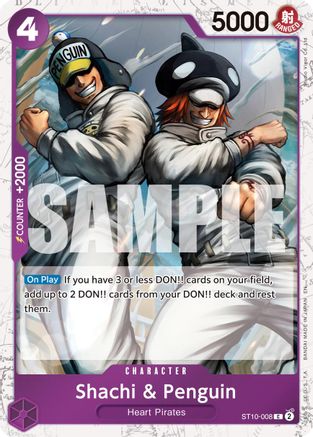 Shachi & Penguin (Pirate Foil) (ST10-008) - Premium Booster -The Best- Vol. 2