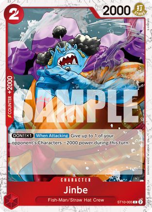 Jinbe - ST10-005 (Pirate Foil) (ST10-005) - Premium Booster -The Best- Vol. 2