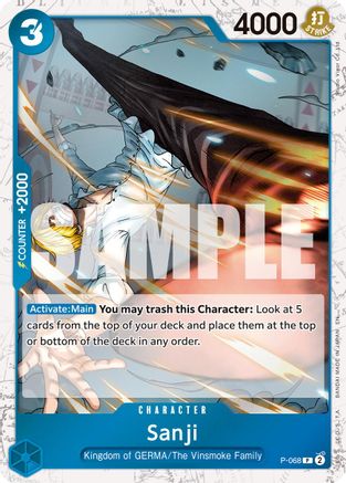 Sanji - P-068 (Pirate Foil) (P-068) - Premium Booster -The Best- Vol. 2