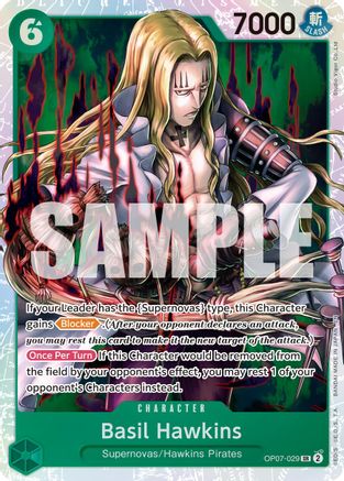 Basil Hawkins - OP07-029 (Reprint) (OP07-029) - Premium Booster -The Best- Vol. 2