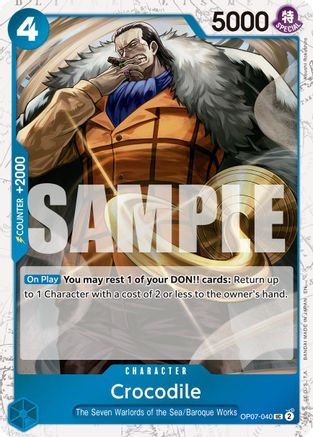 Crocodile - OP07-040 (Pirate Foil) (OP07-040) - Premium Booster -The Best- Vol. 2